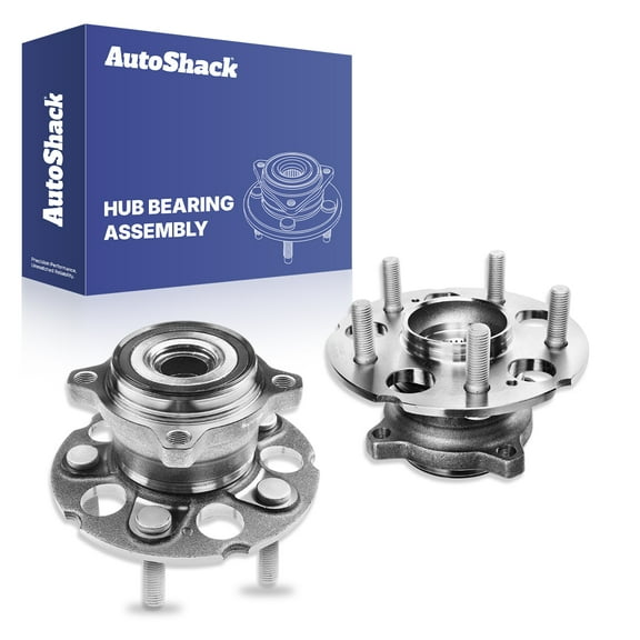 AutoShack Rear Wheel Hub Bearing Pair of 2 Driver and Passenger Side Replacement for 2012-2016 Honda CR-V 2013 2014 2015 Acura RDX 2.4L 3.5L V6 AWD 5-Lug HB612503PR