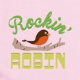 thumbnail image 2 of CafePress - Rockin Robin Body Suit - Baby Light Bodysuit, Size Newborn - 24 Months, 2 of 4