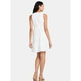 thumbnail image 4 of Time and Tru Women's Sleeveless Eyelet Dress, Sizes XS-XXXL, 4 of 4