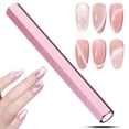 thumbnail image 1 of Imán para uñas Cat Eye C12rtive con forma de hexágono de doble punta, color rosa, 1 of 8