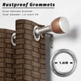 thumbnail image 2 of Outdoor Curtains for Patio Waterproof, Dark Brown Rattan Outdoor Privacy Panels Grommet, Vintage Abstract Wicker Texture Blackout Outside Curtains for Porch/Cabana/Pergola/Gazebo 54"x108", 2 Panels, 2 of 8