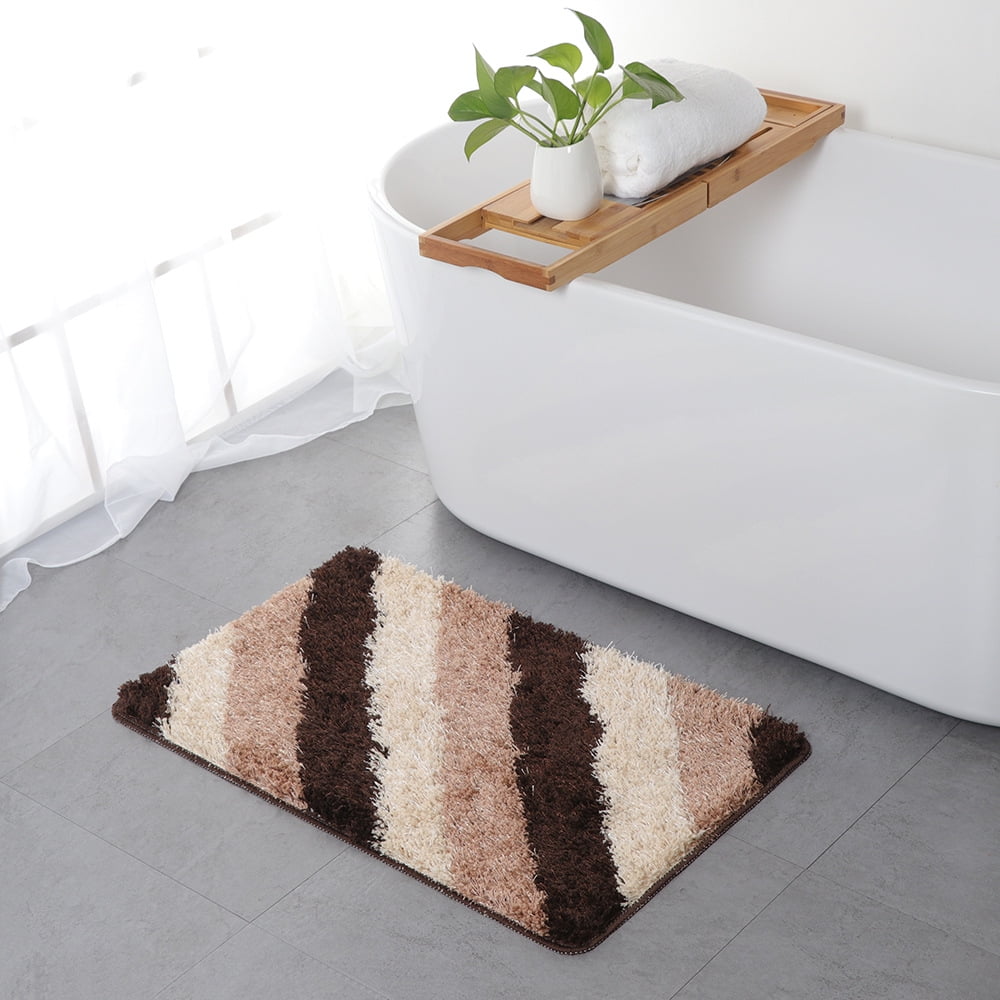 Bathroom Rug, Extra Soft and Absorbent Microfiber Rugs, Non-Slip Plush ...