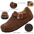 thumbnail image 3 of Ecetana Women's Closed Toe Clogs Slip On Loafers Adjustable Buckle Strap Comfortable Casual Walking Shoes, 3 of 8