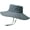 Light Gray, variant on CoCopeaunts Wide Brim Bucket Hat for Men Sports Hiking Fishing Polyester Twill Chin Cord Breathable Holes Foldable Fisherman Hats