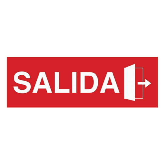 Signs ByLITA Basic Salida Sign (Red) - Large