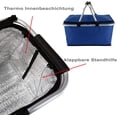 thumbnail image 2 of Foldable Picnic Basket with thermal function, Strong Aluminum Frame - Waterproof Lining - Collapsible Design for Easy Storage - Take it Camping, Picnicking, Lake Trips, Family Vacations, 2 of 4