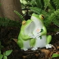 thumbnail image 3 of Frog Figurine Resin Sculpture for Tabletop Decoration Gift for Office Or Home, 3 Frogs, 3 of 5