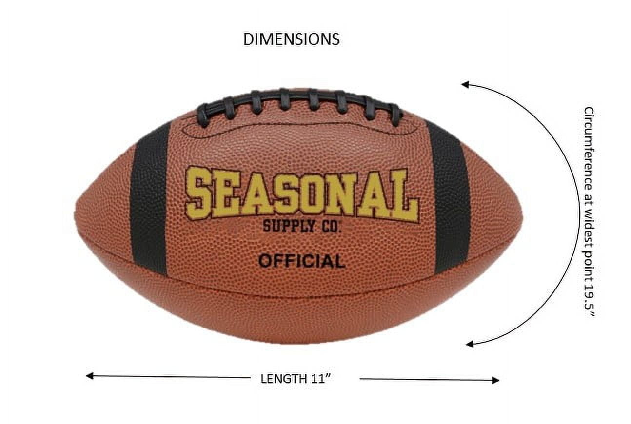 Seasonal Supply Co. Leather-Look Vinyl Youth Football Assorted Colors