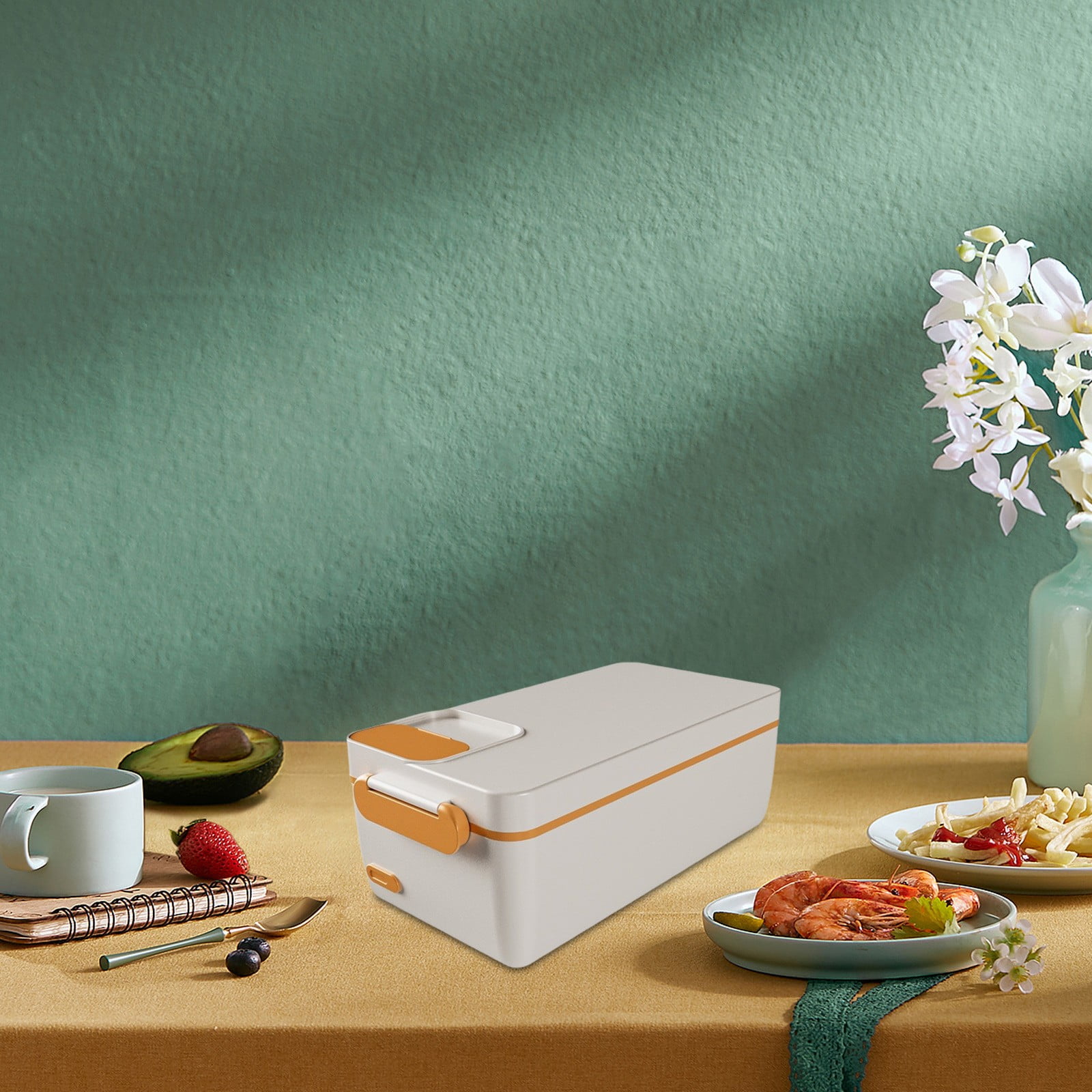 Bento Boxes, Charging Hot Rice Box Bento Box Stainless Steel Detachable Inner Container Outdoor Camping Insulated Lunch Box