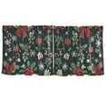 thumbnail image 7 of Yayeee Kitchen Curtains Set of 2 Light Filtering 57"x36" Over Sink Window Panels, Green Christmas, 7 of 7