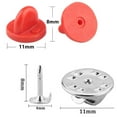 thumbnail image 2 of 430pcs Rubber and Metal Pin Backs Lapel Pin Backs Pin Safety Backs for Brooch Tie, 2 of 8