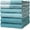 Aqua, variant on Bumble Premium Dish Cloths 13"x13" (6 Pack) | 100% Natural Ring Spun Cotton | 400 GSM | Highly Absorbent & Soft |Yarn Dyed & Solid Dyed Terry Dish Cloth Set - Sage