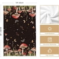 thumbnail image 6 of Black Mushroom Moth Moon Kitchen Towels Dish Towels, 18x26 Inch Spring Flower Seasonal Decoration Hand Towels Set of 2, 6 of 6