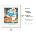 thumbnail image 2 of Blue Hawaii - Join Elvis Presley in a Paradise of Song - Vintage Film Movie Poster - Fine Art Rolled Canvas Print 11in x 14in, 2 of 4