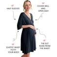 thumbnail image 5 of Avidlove Maternity Dress for Photoshoot 3 in 1 Labor/Delivery/Hospital Gown Maternity Nursing Nightgown Sleepwear for Breastfeeding Casual Baby Shower Dress S-XXL, 5 of 7