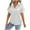 White, variant on Jalioing Satin Shirt for Women Casual Dressy Button Down Short Sleeve Collared Shirt Summer Business Work Tops