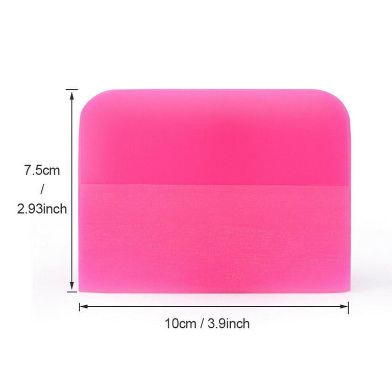 Pink Rubber TPU Squeegee PPF Soft Scraping For Window 3 Sizes Wrap