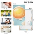 thumbnail image 3 of Fried Eggs Hand Towel Bath Towels Face Towels Cotton Absorbent for Home Hotel Spa Swimming Yoga Sports Decorative Towel Set of 2, 3 of 8