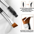 thumbnail image 5 of 3PCS Eyebrow Brush, Eyelash Brush and Comb Curlers Spoolie Brush, Steel Brow Brush Mascara Comb Makeup Grooming Tool, 5 of 5