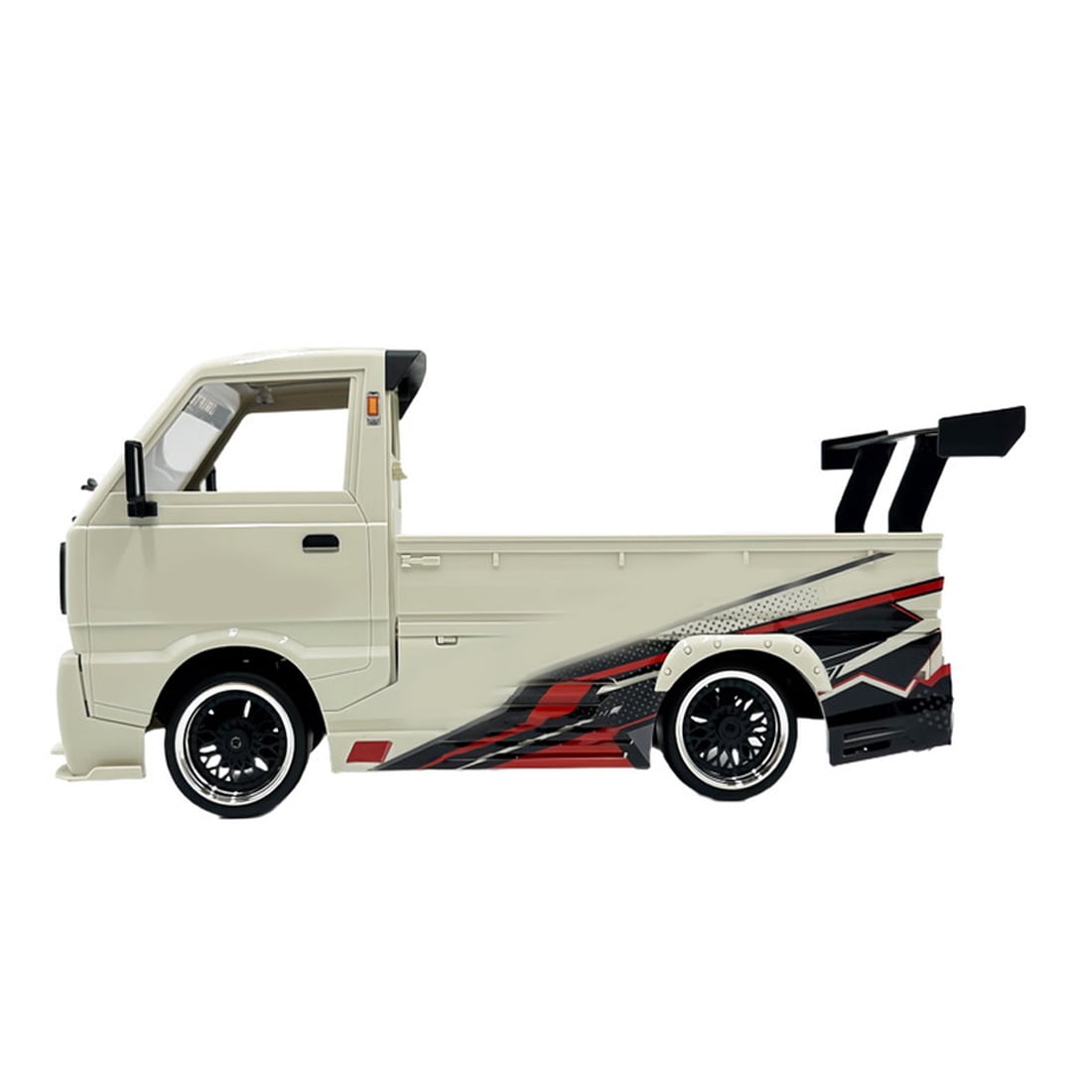 1/10 RC Drift Car, Brushless 2435 4000KV Motor Truck, 25KM/H Speed 2.4G Proportional Control, Metal Driveshaft – D-14S RTR White RC Drift Toy for Adults