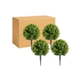 thumbnail image 1 of QinaQin Árbol topiario artificial con estaca para suelo, planta decorativa para interior o exterior, ideal para jardín, entrada, patio o balcón, 1 of 8