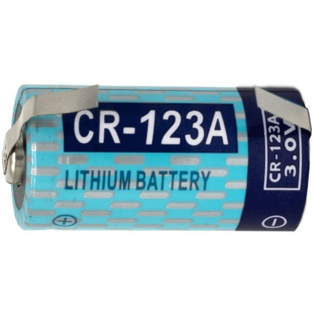 Pile au lithium Powerizer CR123A 3 volts avec languettes 