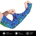 thumbnail image 2 of Kdxio Multicolored Butterflies Print UV Sun Protection Arm Sleeves - Tattoo Cover Up - Basketball Arm Sleeve UPF 50 Cooling for Men Women, 2 of 7