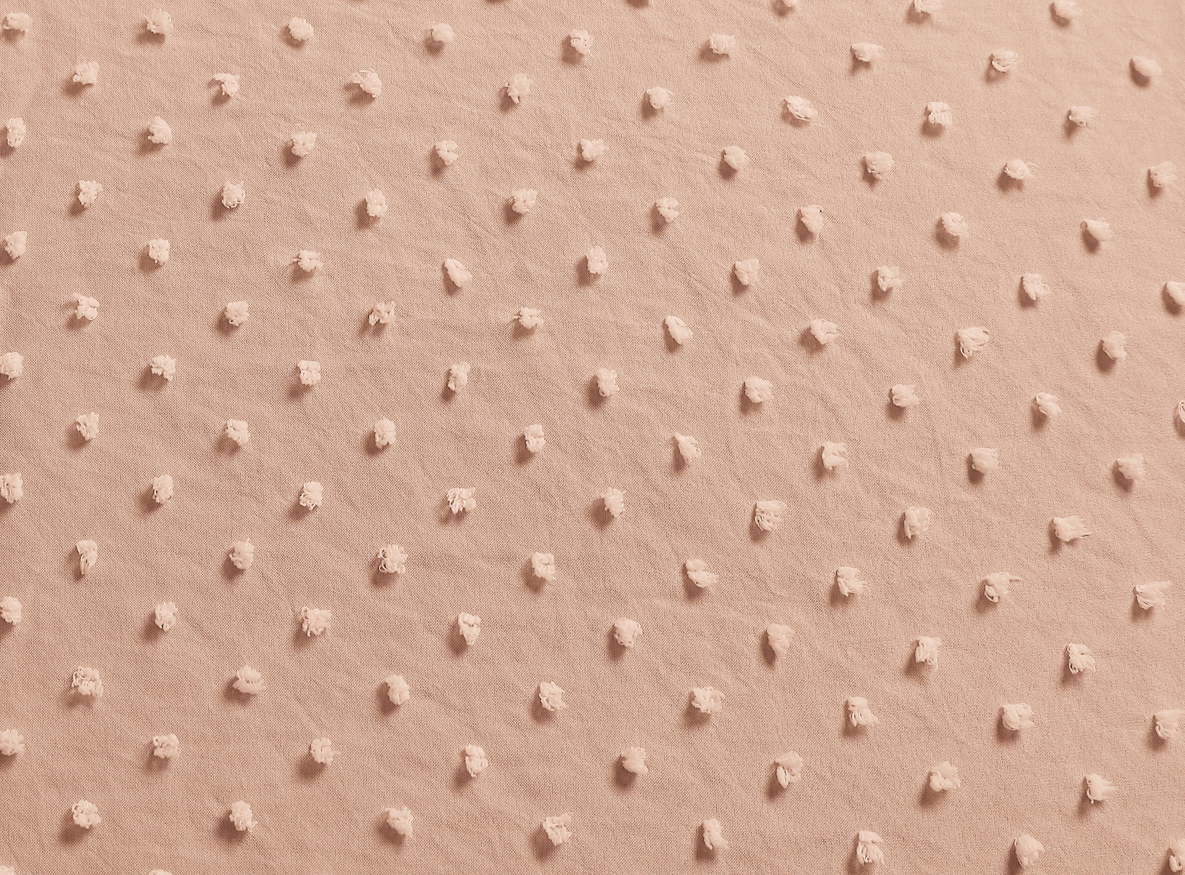 Swift Home Dot Clip Textured Duvet Cover Set, Soft All Season Bedding with Zipper Closure, Queen, Pink