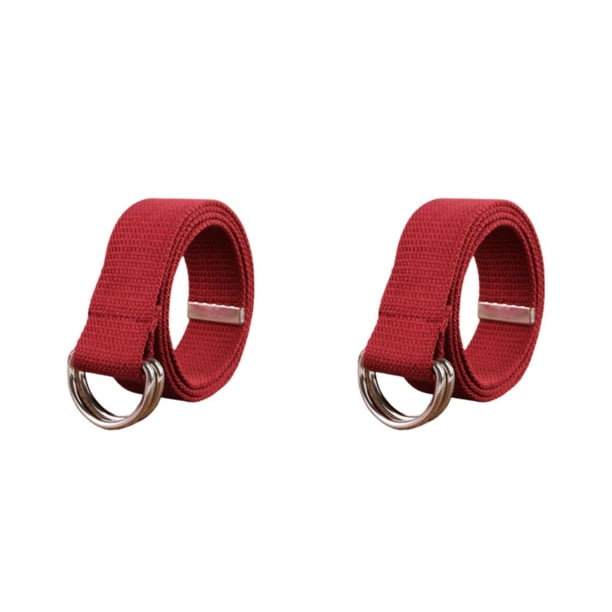 Qarigey Cinturón de cintura de metal de lona Hombres Mujeres Unfading Exquisito Fácil de combinar Recortable Ajustable Cinturones de jeans Type11 NO11