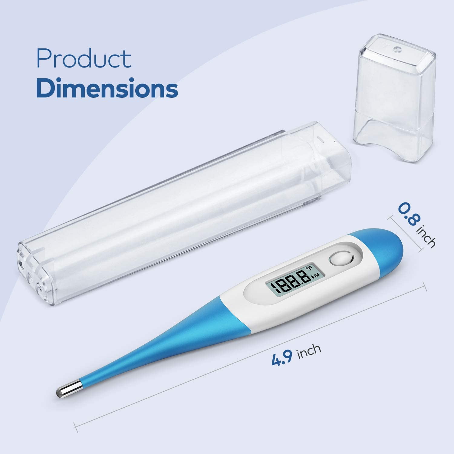 Blex Thermometer for Adults, Oral Digital Thermometer for Fever and Baby