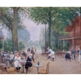 thumbnail image 2 of Jean Béraud 23x20 Gold Ornate Framed and Double Matted Museum Art Print Titled - The Chalet Du Cycle Au Bois De Boulogne (1900), 2 of 4