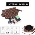 thumbnail image 5 of Sunyuer Vintage Brown Metallic Studded Handbag - Hollow Pillow Bag for Women, Shoulder Bag, 5 of 6