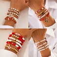 thumbnail image 2 of Fogun Letter Football Charm Bracelet for Women and Men Adjustable Beaded Bangles Stackable Jewelry for Sports Enthusiasts, 2 of 2