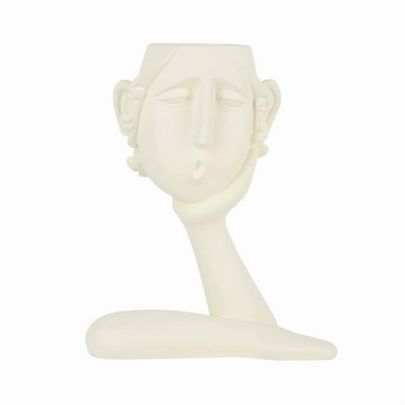 ZPAQI Hand Holding Face Thinking Ceramic Vase Succulent Planter Cactus Container for Home Indoors Outdoors Garden Decoration Plants Flower Pot