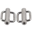 thumbnail image 2 of 2 Uds Hebilla Deslizante de Acero Inoxidable 316 Hebillas de Cinturón de Rodillo Moleteado Ajustable Rectangular para Correas Correas de Hebilla Collares de Perro ANGGREK Otros, 2 of 8