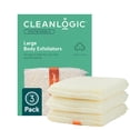 thumbnail image 1 of Depurador corporal exfoliante de algodón orgánico Cleanlogic, paquete de 3, 1 of 7