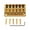 Golden, variant on 6 String Box Guitar Bridge, Electric Guitar Bridge Tailpiece Top Load Fixed Hardtail Saddle Box Guitar Parts