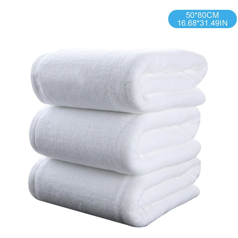 Pjtewawe Bath Towel Hotel Cotton Towel Hotel Cotton White Bath Towel Bed  And Breakfast Face Towel 
