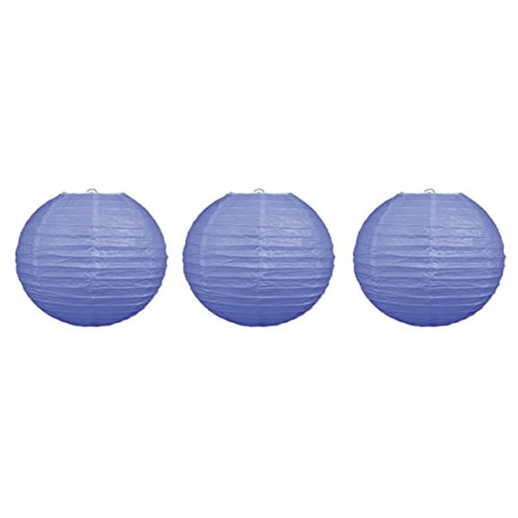 Beistle 3 Piece 9.5" Paper Lanterns, Lavender