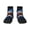 3 Black, variant on Colorful Star River Squirrel Pattern Quarter Crew Socks,Toe Seamed Ankle Socks,Cotton Cushioned Breathable Athletic Crew Sports Socks