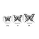 thumbnail image 2 of 3D Hudie Decoration Room Decoration 3D Sticker Black & White, 2 of 5