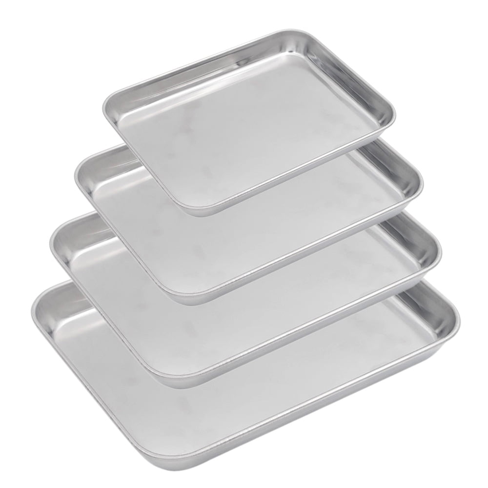 Aspire 304 Stainless Steel Tray Cookie Sheet Baking Pan, 9.3 Inch X 7 Inch  X 1 Inch 