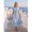 Blue and White, variant on Womens Blue And White Striped Ruched Waist Midi Dress Summer Vacation
