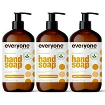 Everyone Liquid Hand Soap, 12.75 Ounce (Pack of 3), Meyer Lemon and Mandarin, Plant-Based Cleanser with Pure Essential Oils C6