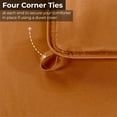thumbnail image 4 of Superior Solid Comforter Down Alternative Bedding, Full/Queen, Dusty Orange, 4 of 13