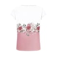 thumbnail image 4 of Roncen Women's Casual Short Sleeve T-Shirts Summer Basic Crew Neck Loose Fit Henley Shirts, 4 of 8