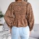thumbnail image 5 of Camisas Para Mujer Moda Casual Manga Larga Estampado de Leopardo Camisa de Gasa Camisa Anudada Tops Odeerbi ODB126021, 5 of 5