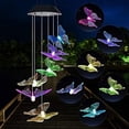 thumbnail image 1 of Luces decorativas para el patio de la madre mariposa, campanas solares de mariposa, regalos para mamá/papá/mujer/abuela/esposa/hija/hermana/tía/abuelo, 1 of 5