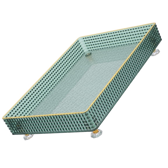 MERRYHAPY Lightweight Green Plastic Serving Plate for Appetizers Candy and Dried Fruit Storage