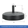 thumbnail image 2 of Autlaycil Patio Umbrella Base is Filled with 95 Pounds of Sand or 67 Pounds of Water, Black, 2 of 6